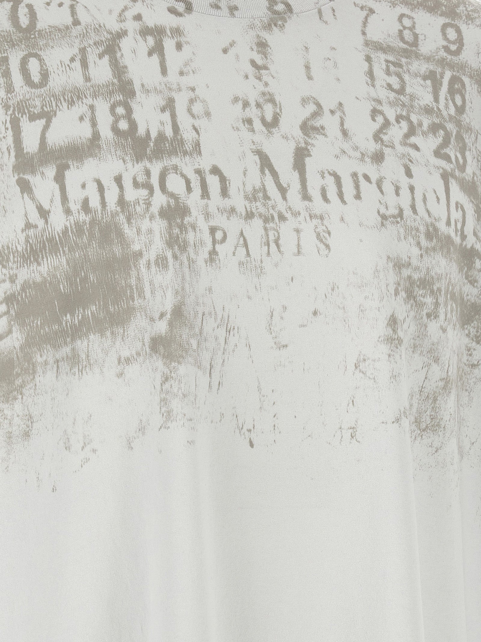 Maison Margiela Graues Baumwoll-T-Shirt