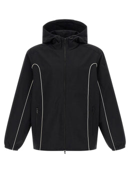 Diesel Schwarze Polyamid-Shell-Jacke