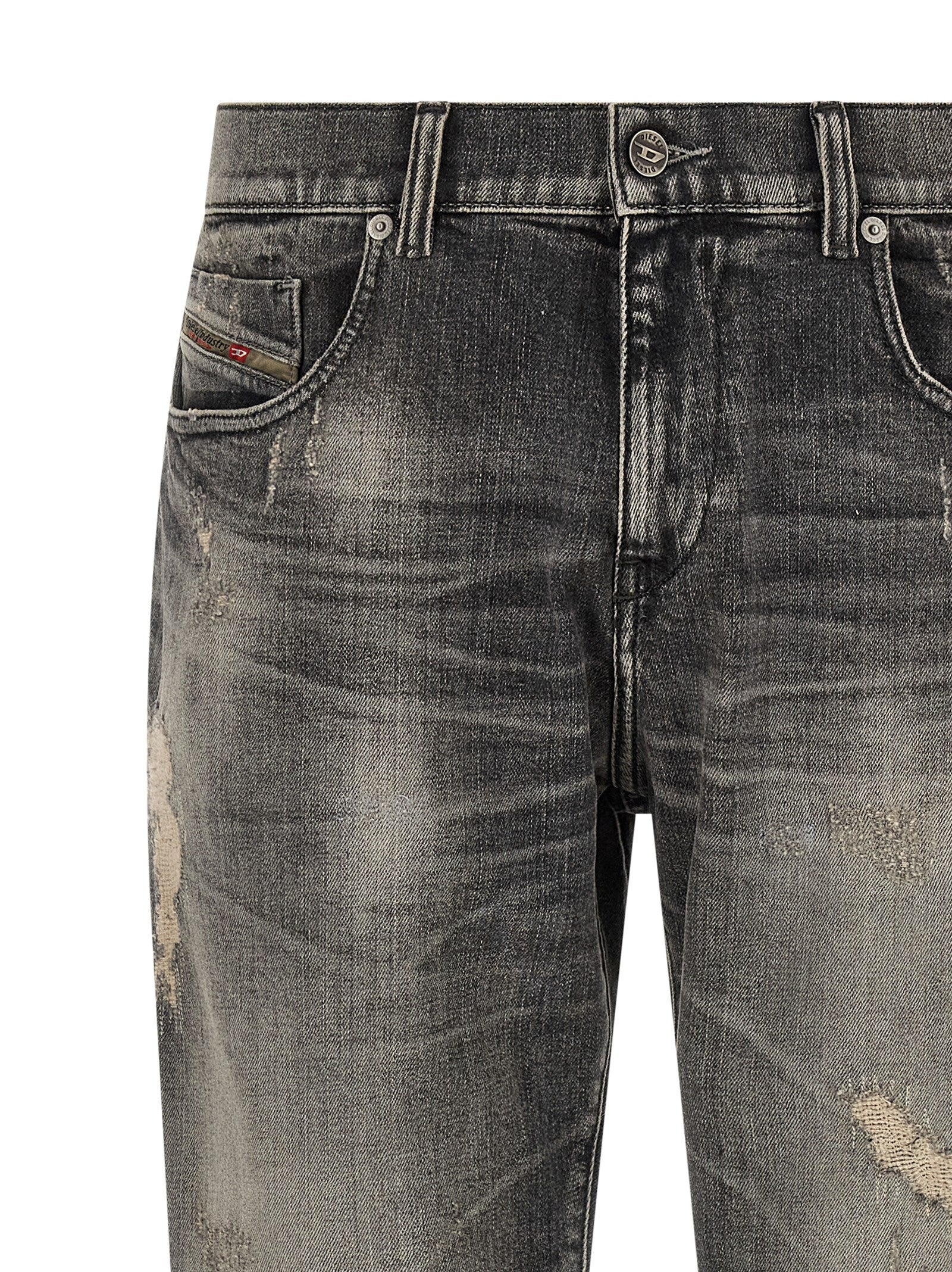 Diesel Graue Skinny Jeans aus Baumwolle