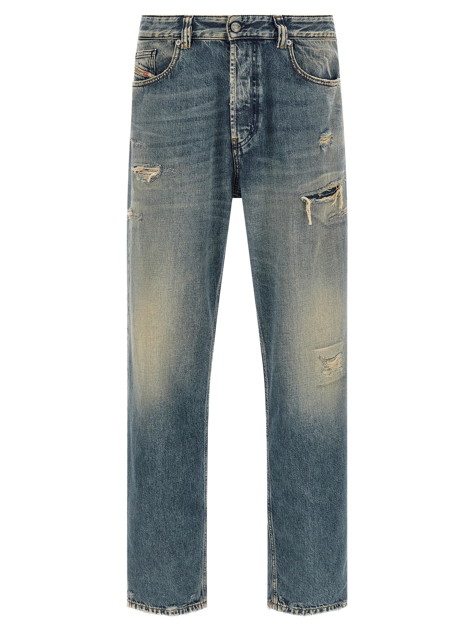 Diesel Blaue Jeans aus Baumwolle, Tapered Fit
