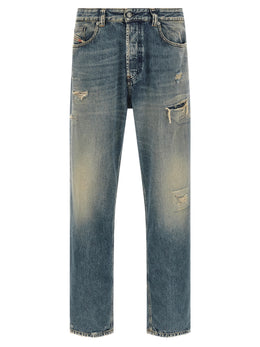 Diesel Blaue Jeans aus Baumwolle, Tapered Fit
