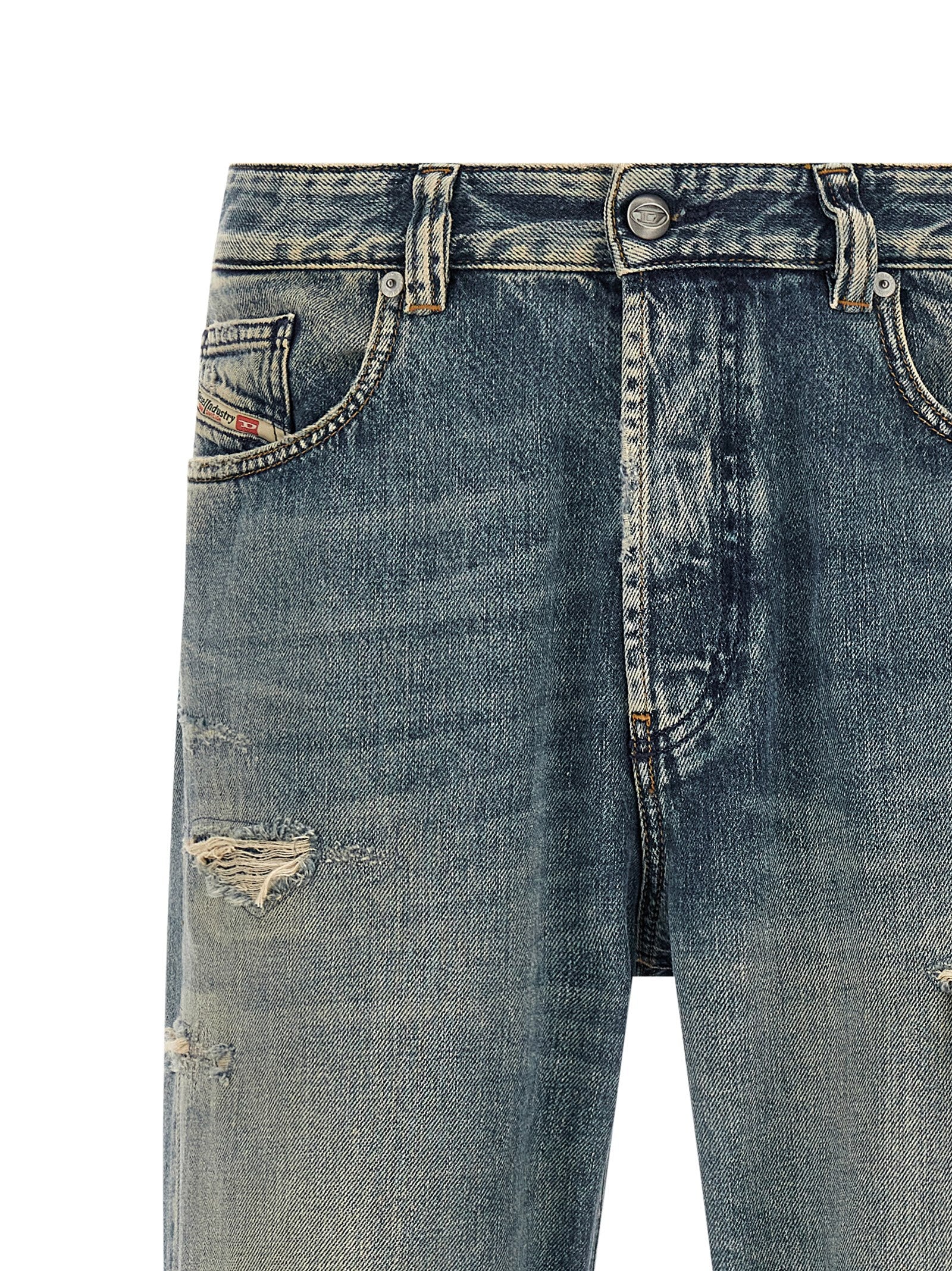 Diesel Blaue Jeans aus Baumwolle, Tapered Fit