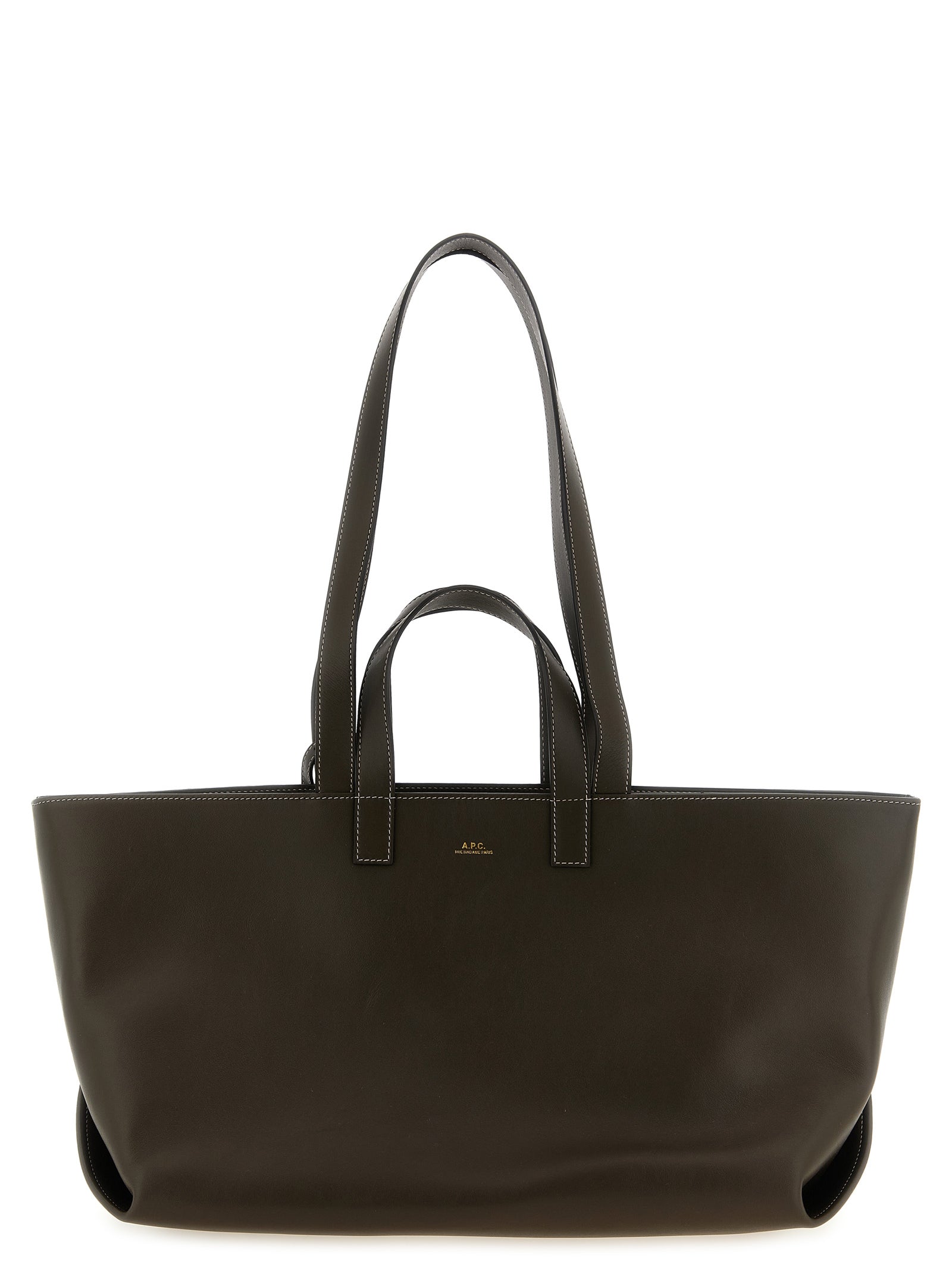 A.P.C. Braune Kalbsleder-Tasche