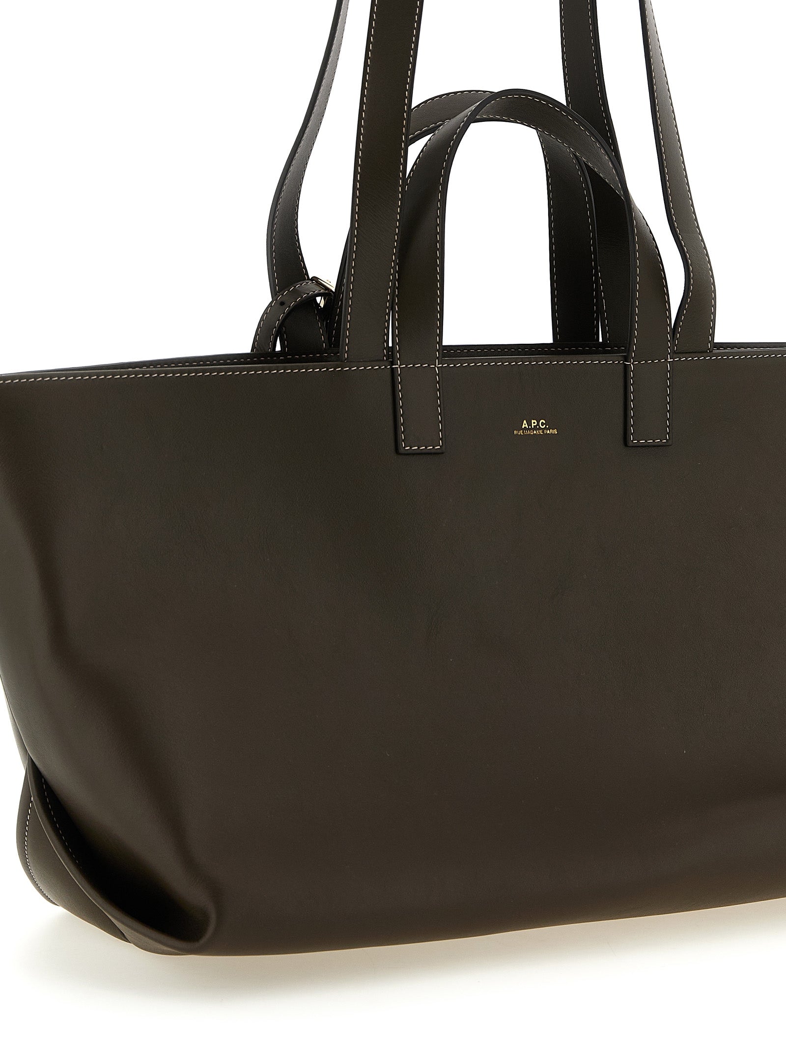 A.P.C. Braune Kalbsleder-Tasche