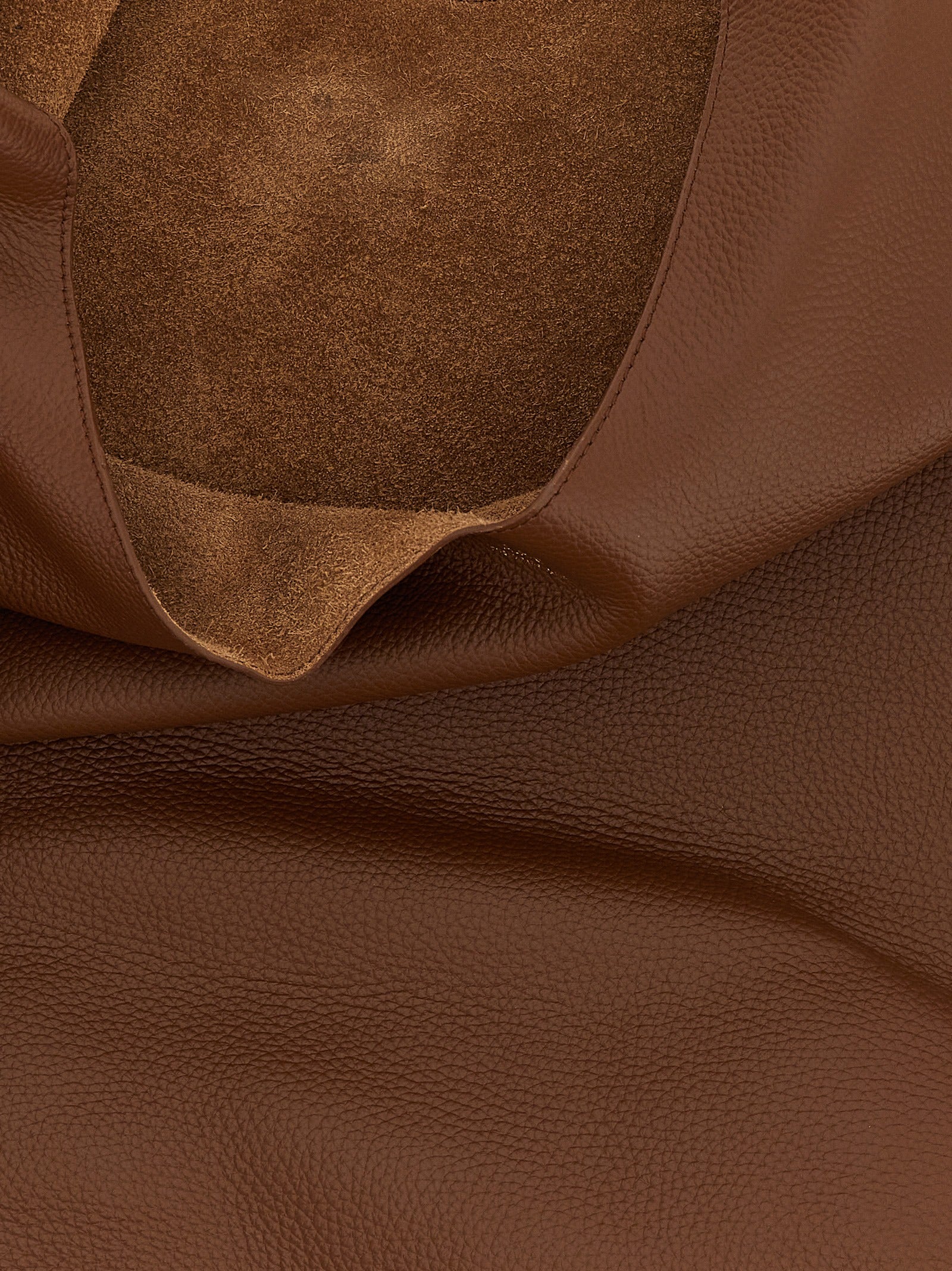 A.P.C. Braune Schultertasche aus Rindsleder