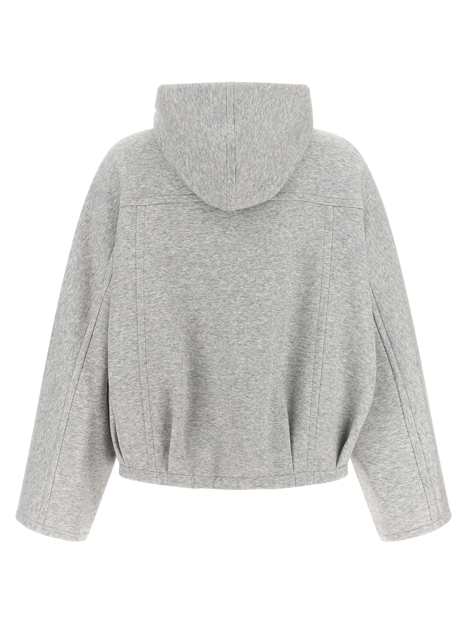 Brunello Cucinelli Grauer Baumwoll-Hoodie
