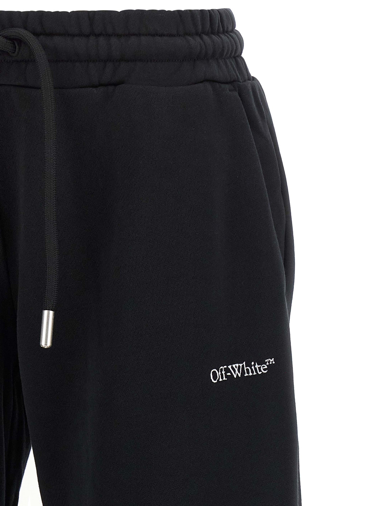Off-White Schwarze Baumwoll-Jogginghose (Trainingshose)