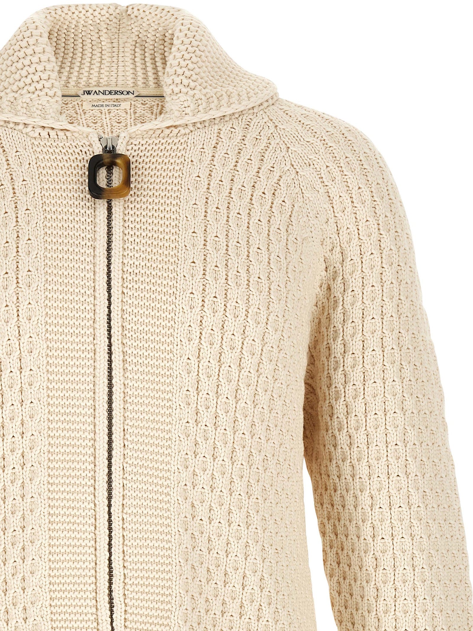 J.W.Anderson Weißer Strickcardigan aus Baumwolle