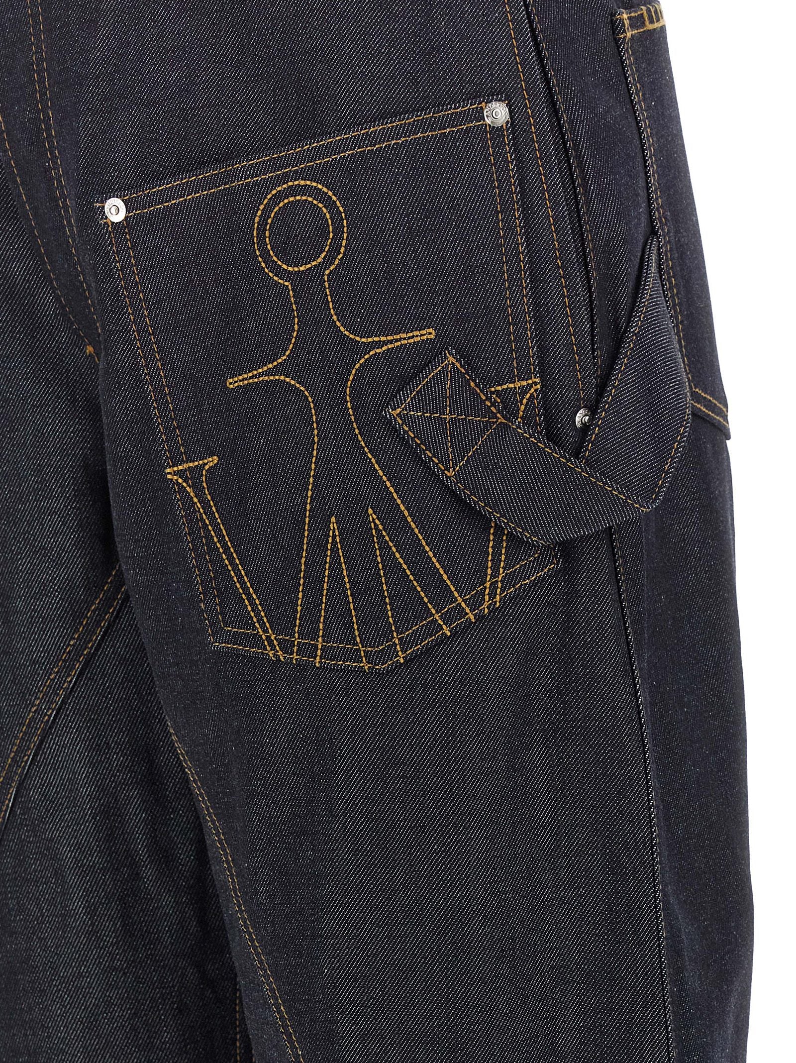 J.W.Anderson Blaue Jeans aus Baumwolle im geraden Schnitt