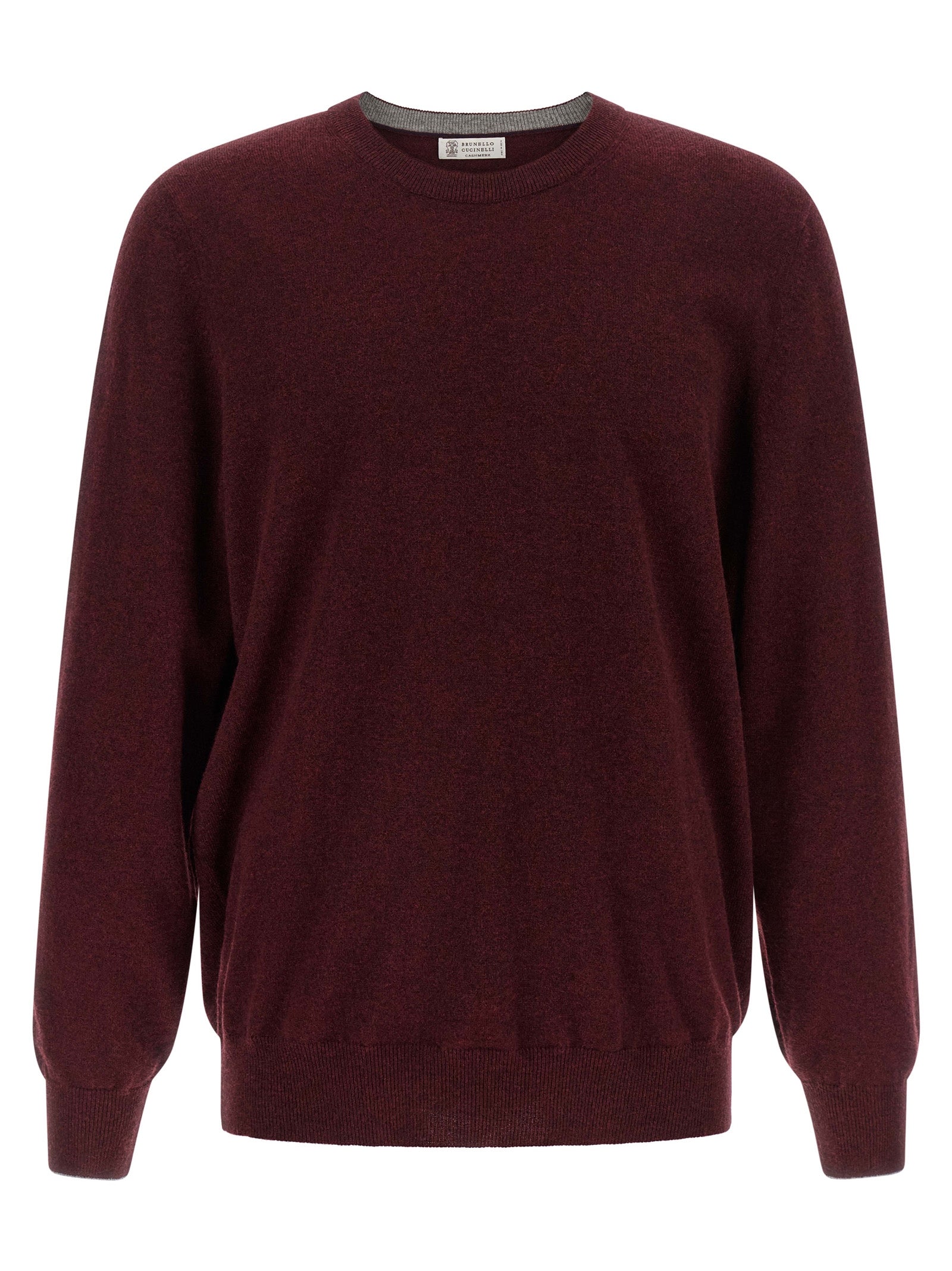 Brunello Cucinelli Kaschmir-Strickjacke in Bordeaux