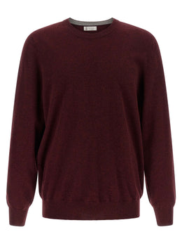 Brunello Cucinelli Kaschmir-Strickjacke in Bordeaux