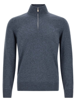 Brunello Cucinelli Blauer Kaschmir-Cardigan