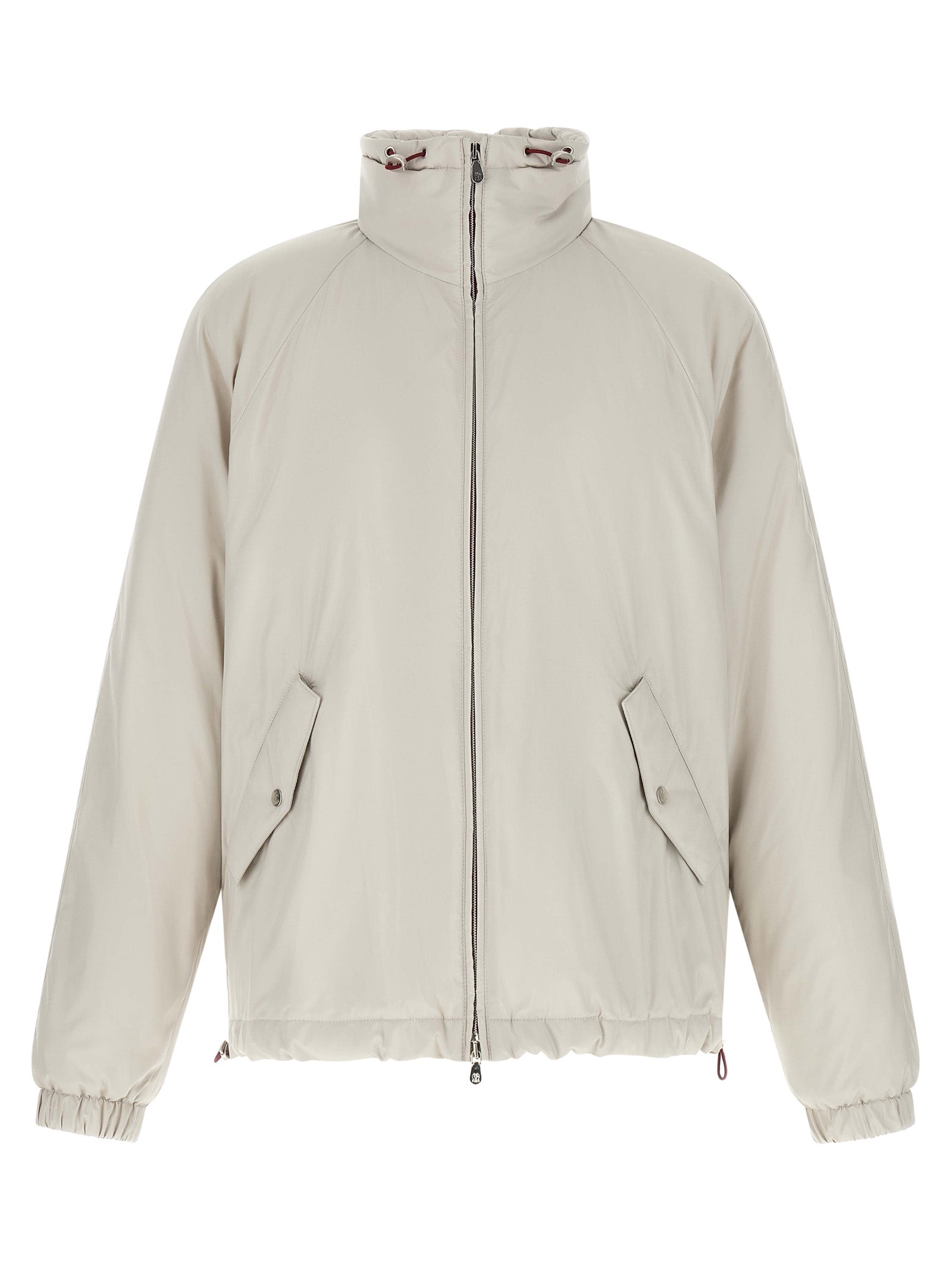 Brunello Cucinelli Weiße Shell-Jacke aus Polyester