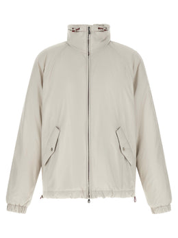 Brunello Cucinelli Weiße Shell-Jacke aus Polyester