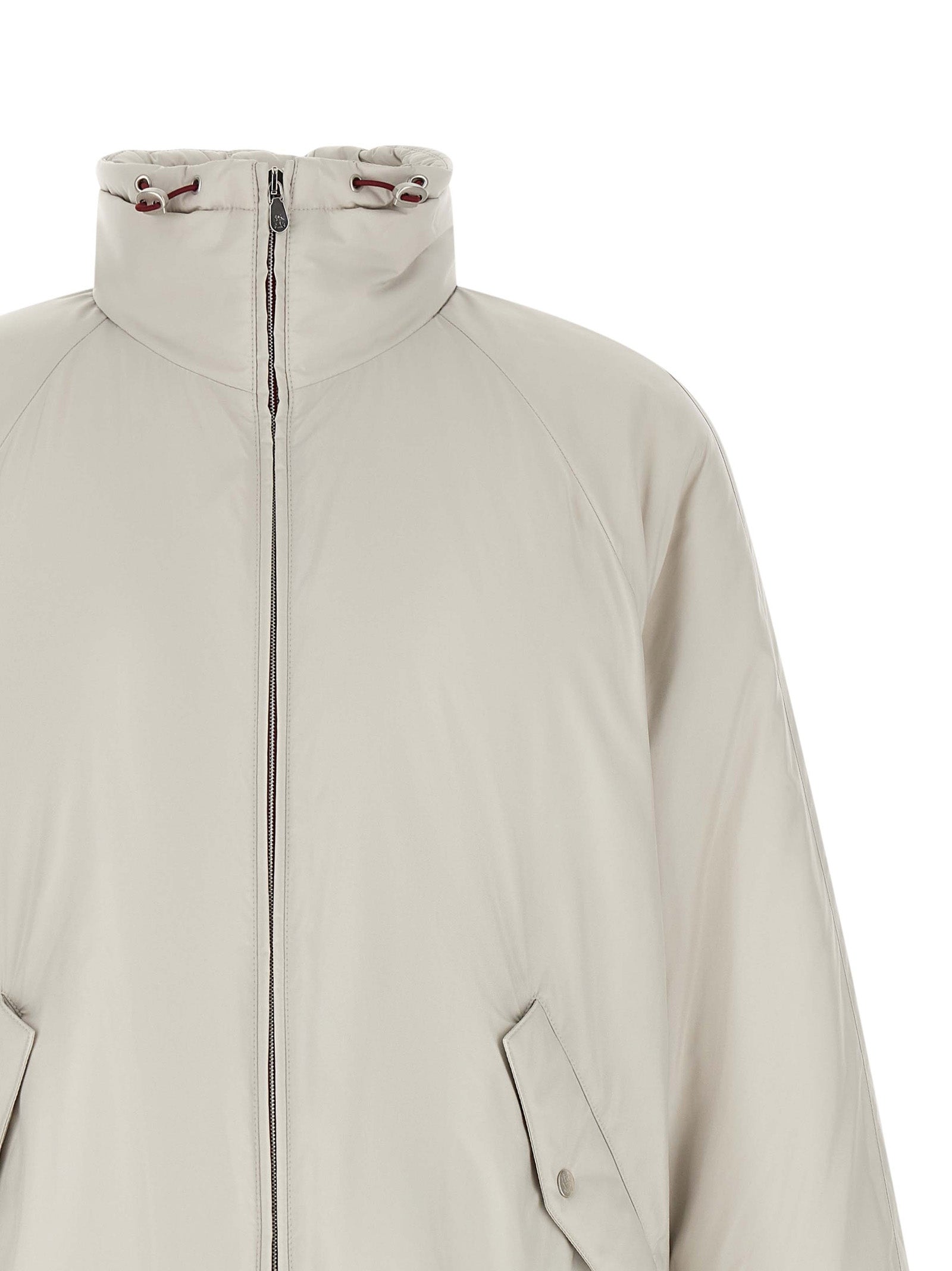 Brunello Cucinelli Weiße Shell-Jacke aus Polyester