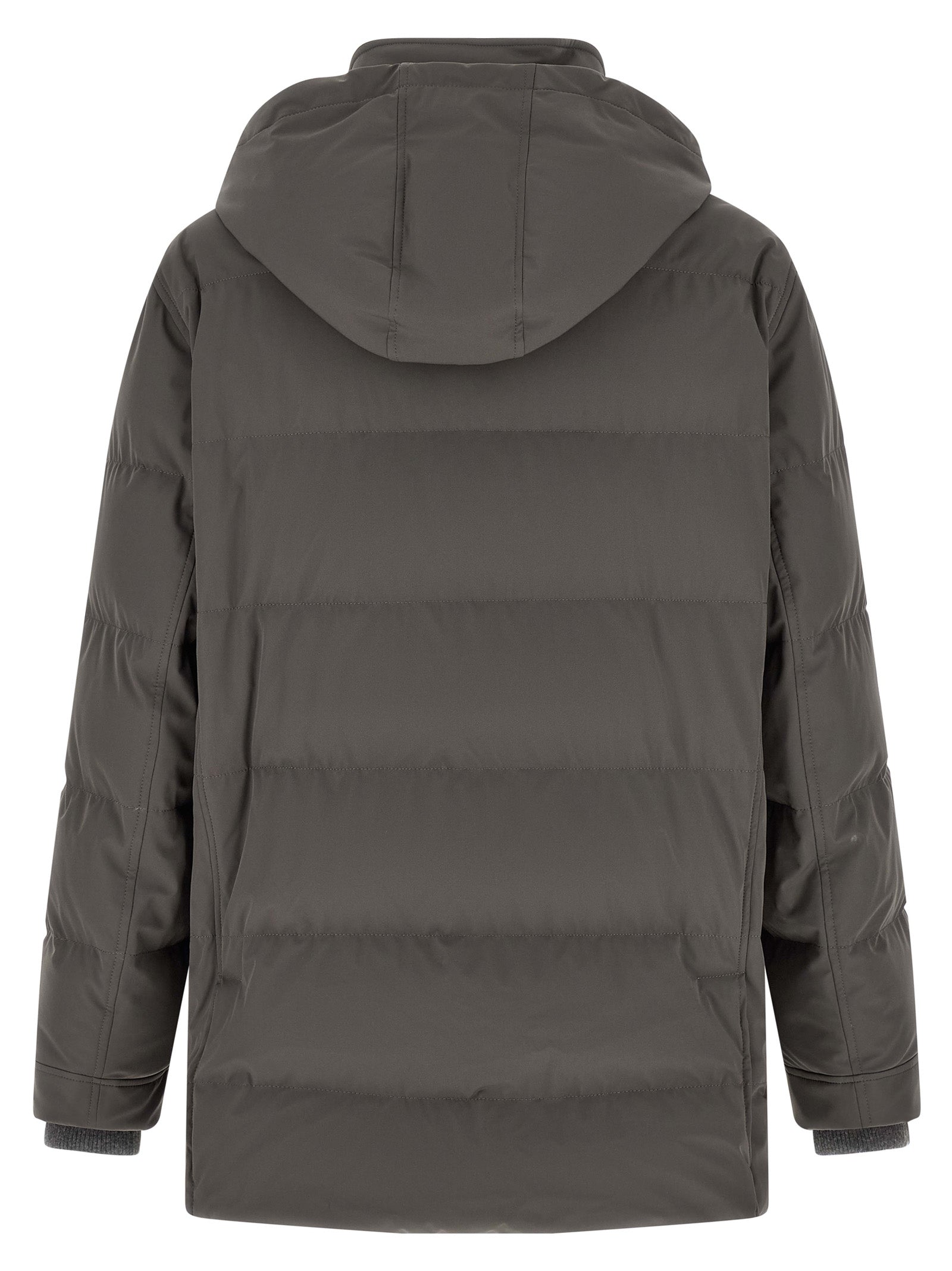 Brunello Cucinelli Grauer Polyamid-Parka