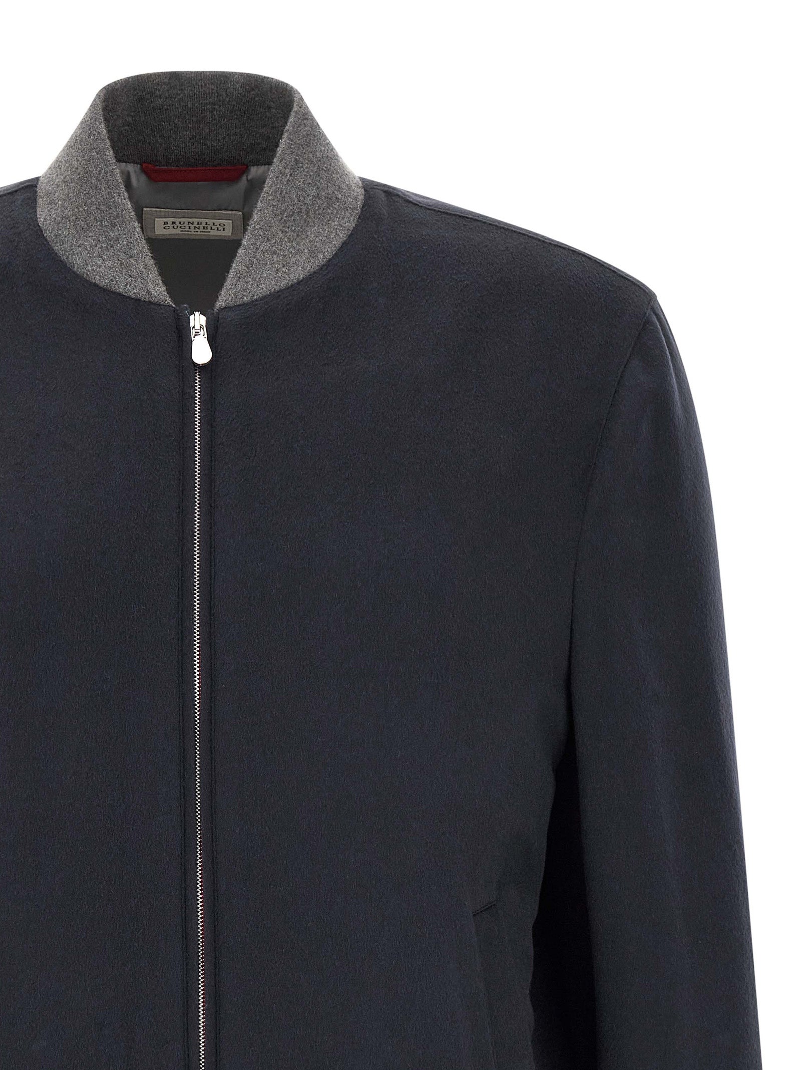 Brunello Cucinelli Blauer Kaschmir-Bomber
