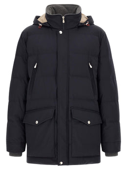 Brunello Cucinelli Blauer Polyamid-Parka