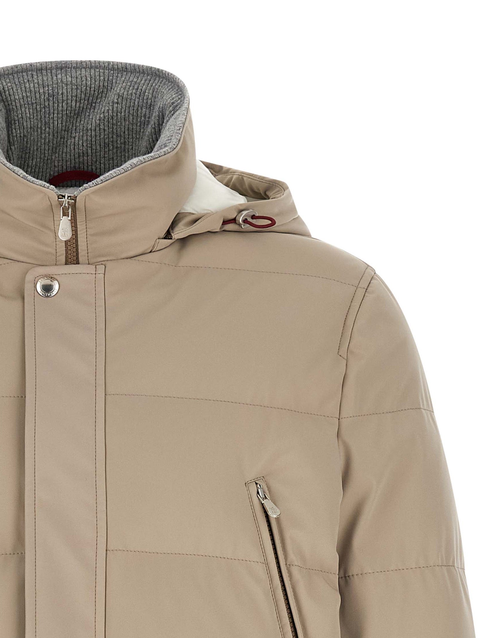 Brunello Cucinelli Beige Polyamid-Parka