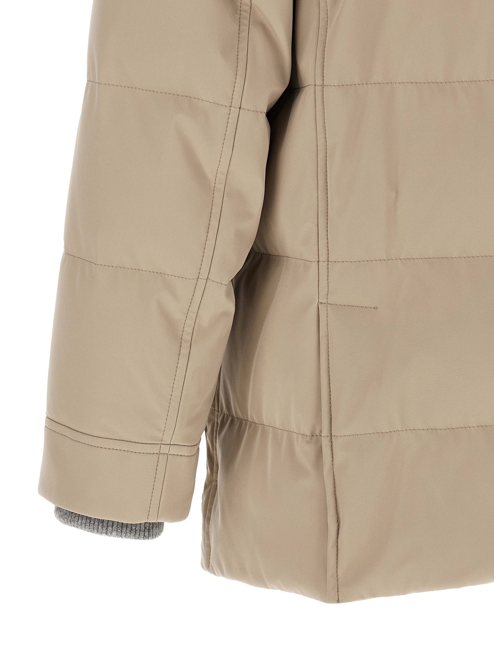 Brunello Cucinelli Beige Polyamid-Parka