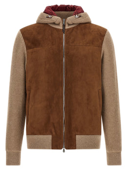 Brunello Cucinelli Brauner Lammleder-Bomber