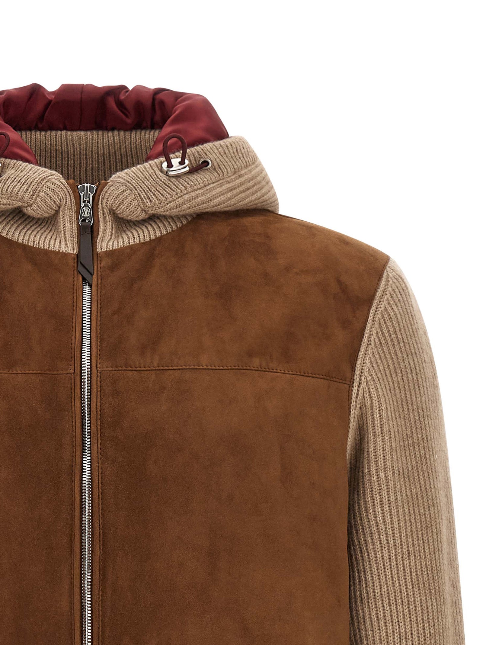 Brunello Cucinelli Brauner Lammleder-Bomber