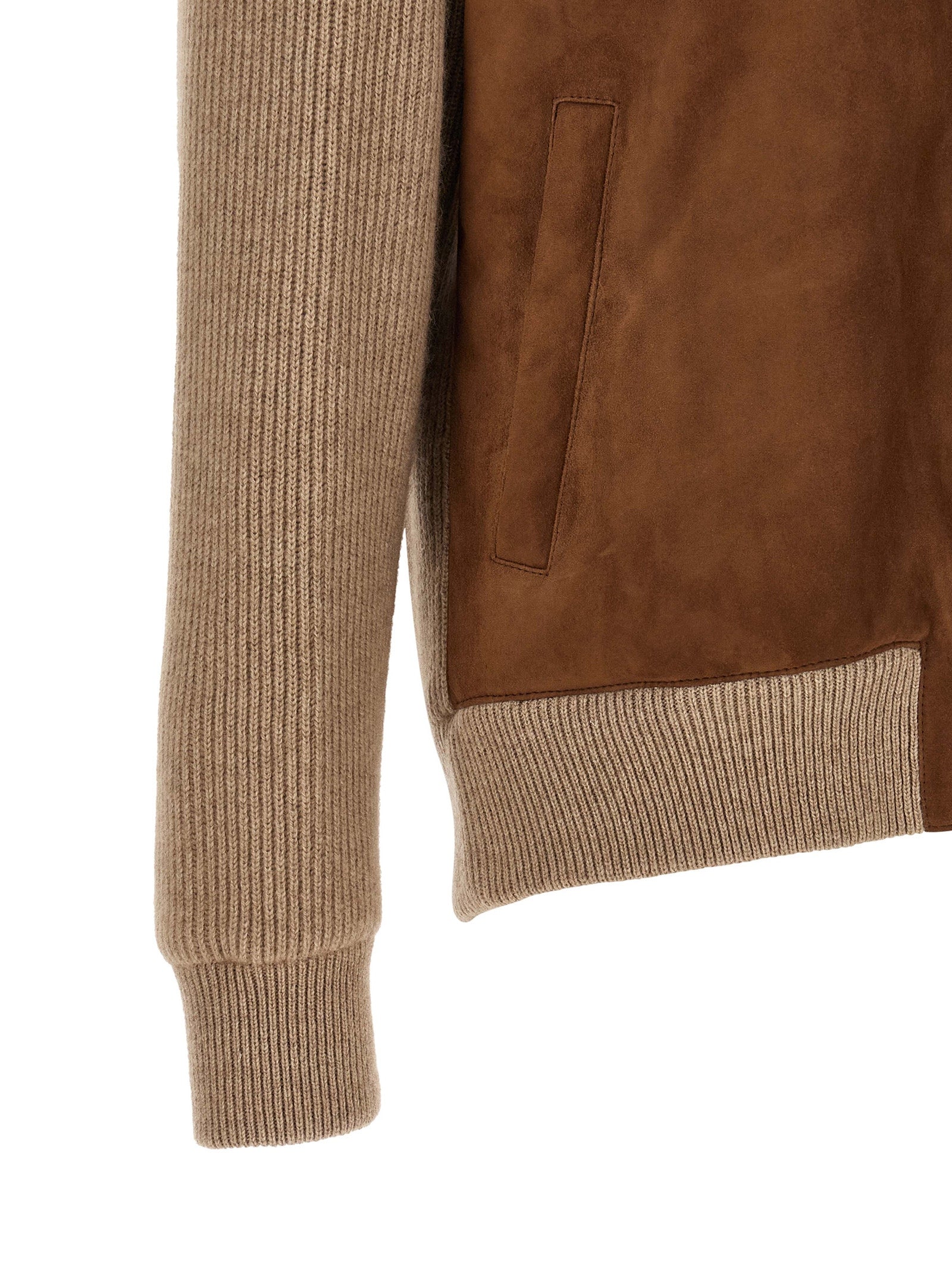 Brunello Cucinelli Brauner Lammleder-Bomber