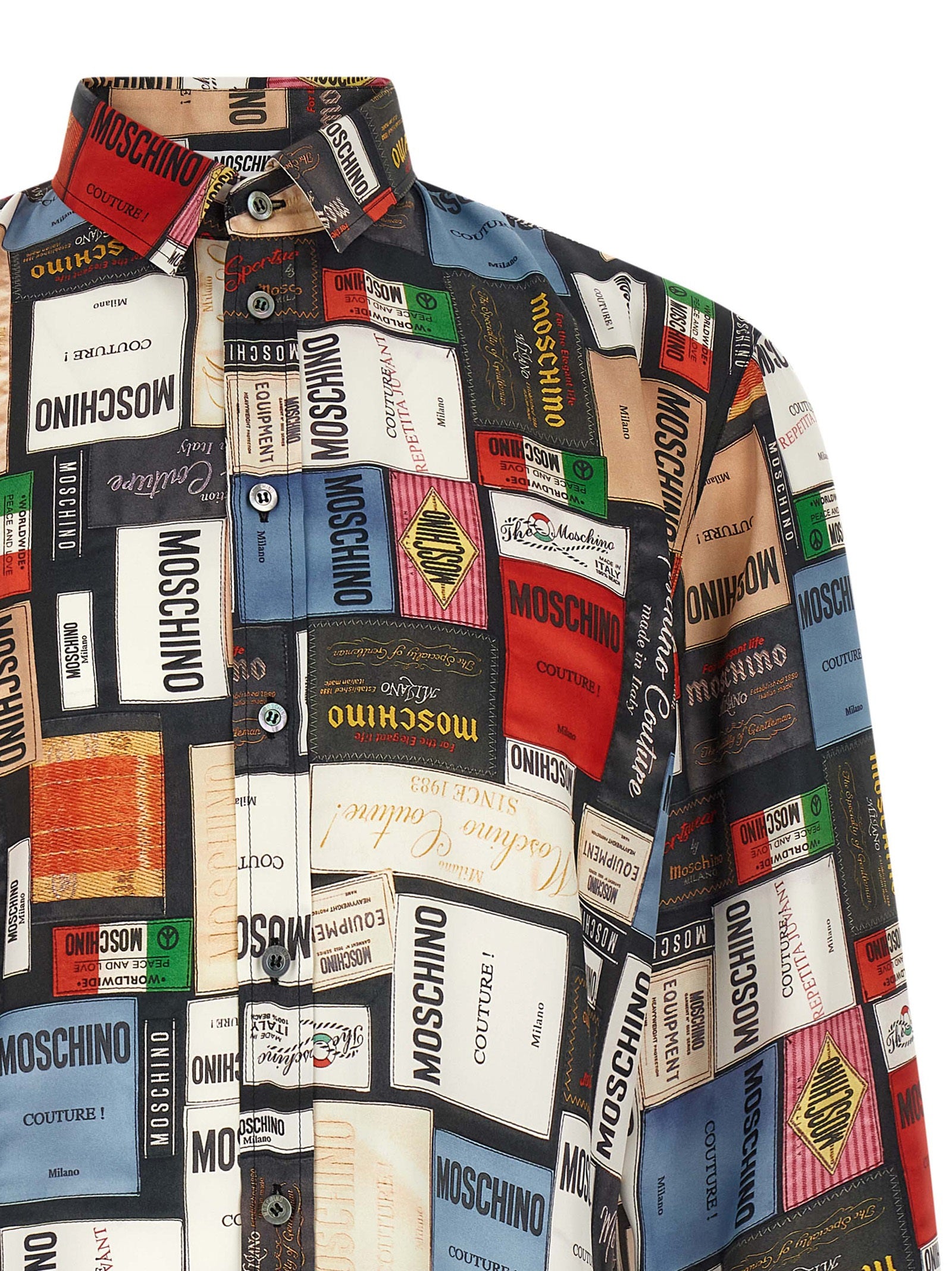 Moschino Mehrfarbige Seidenbluse