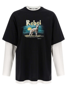 Moschino Mehrfarbiges Baumwoll-T-Shirt