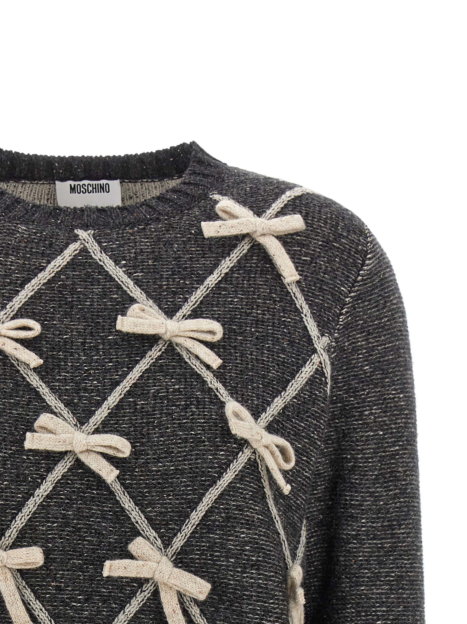 Moschino Grauer Wollcardigan