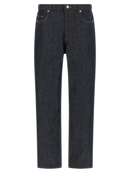 A.P.C. Blaue Baumwolljeans im Relaxed Fit