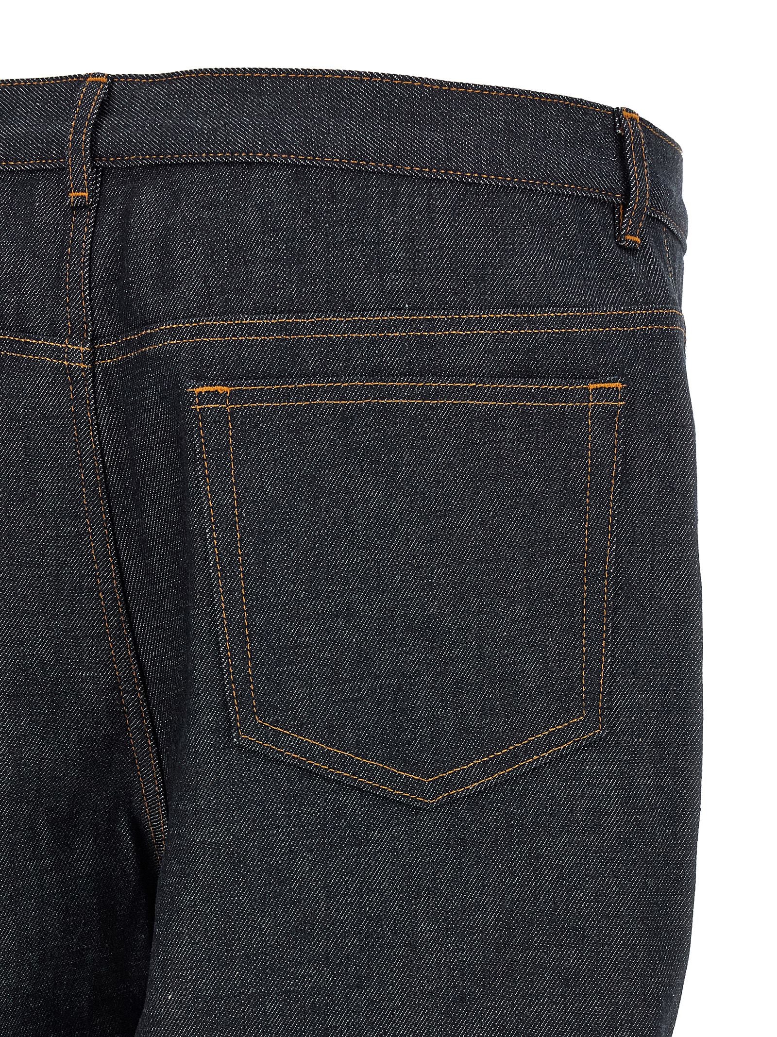 A.P.C. Blaue Baumwolljeans im Relaxed Fit