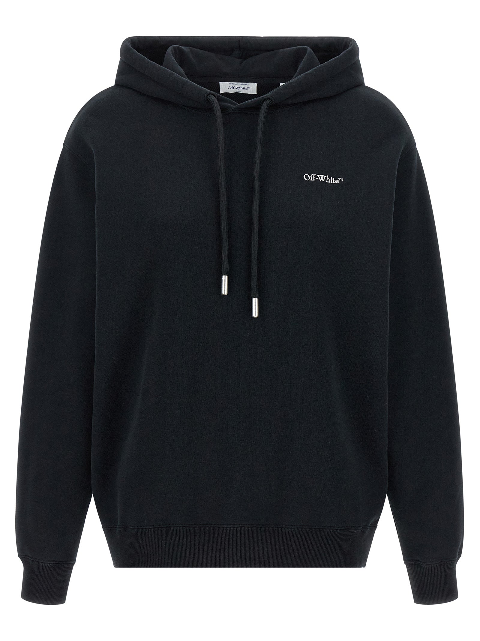 Off-White Schwarzer Baumwoll-Sweatshirt