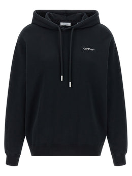 Off-White Schwarzer Baumwoll-Sweatshirt