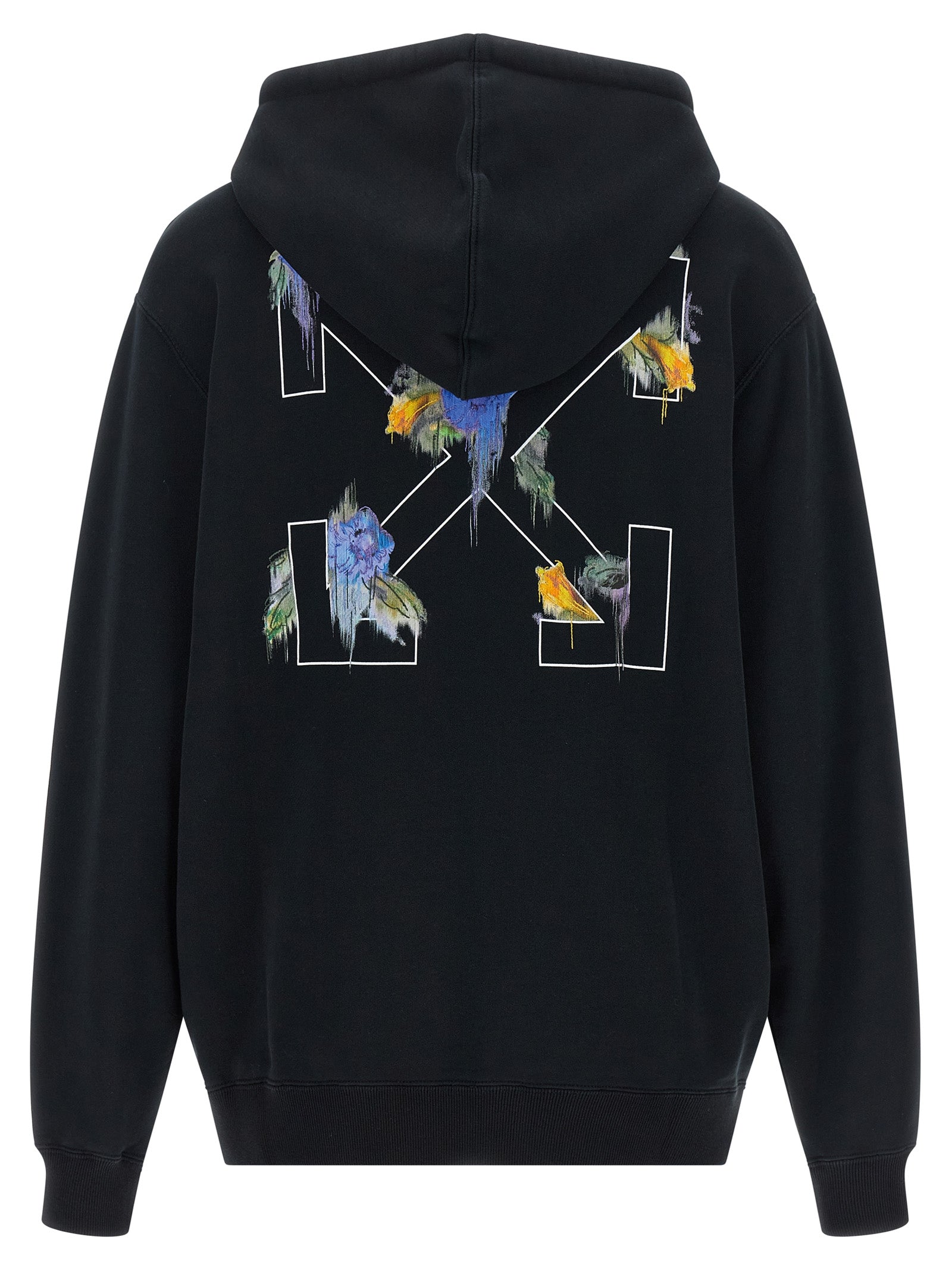 Off-White Schwarzer Baumwoll-Sweatshirt