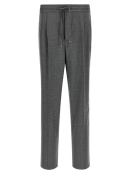 Brunello Cucinelli Graue Hose aus reiner Schurwolle