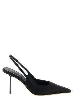 LE SILLA Schwarze Pumps aus Viskose mit hohem Absatz