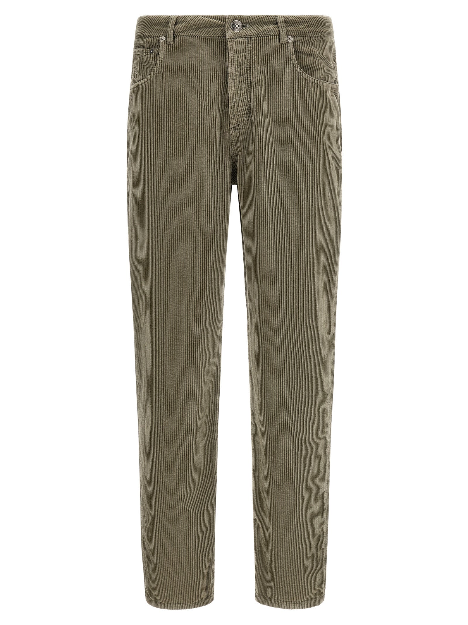 Brunello Cucinelli Zweifarbige Baumwoll-Freizeithose
