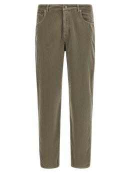 Brunello Cucinelli Zweifarbige Baumwoll-Freizeithose