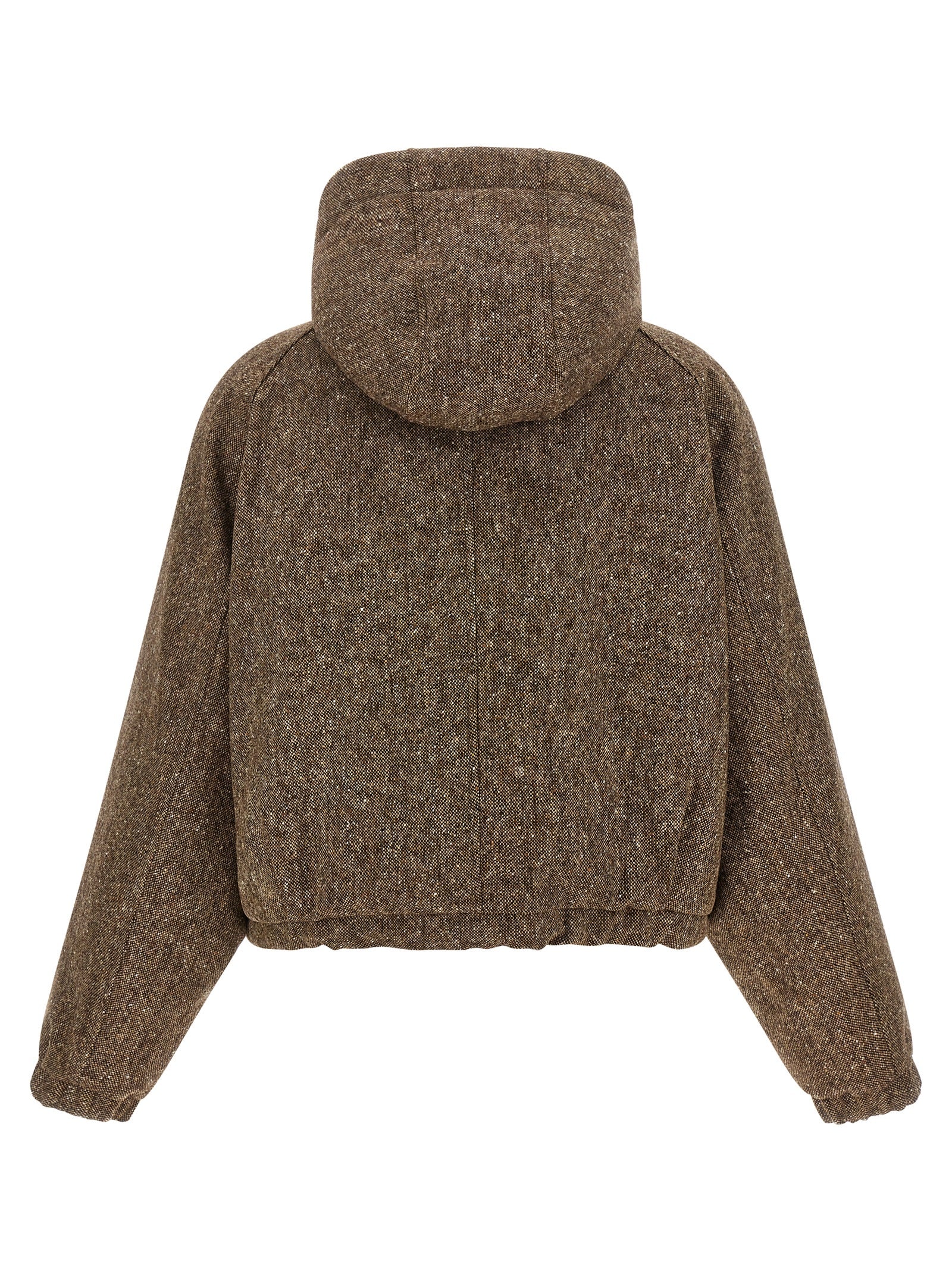 Brunello Cucinelli Brauner Mantel aus reiner Schurwolle