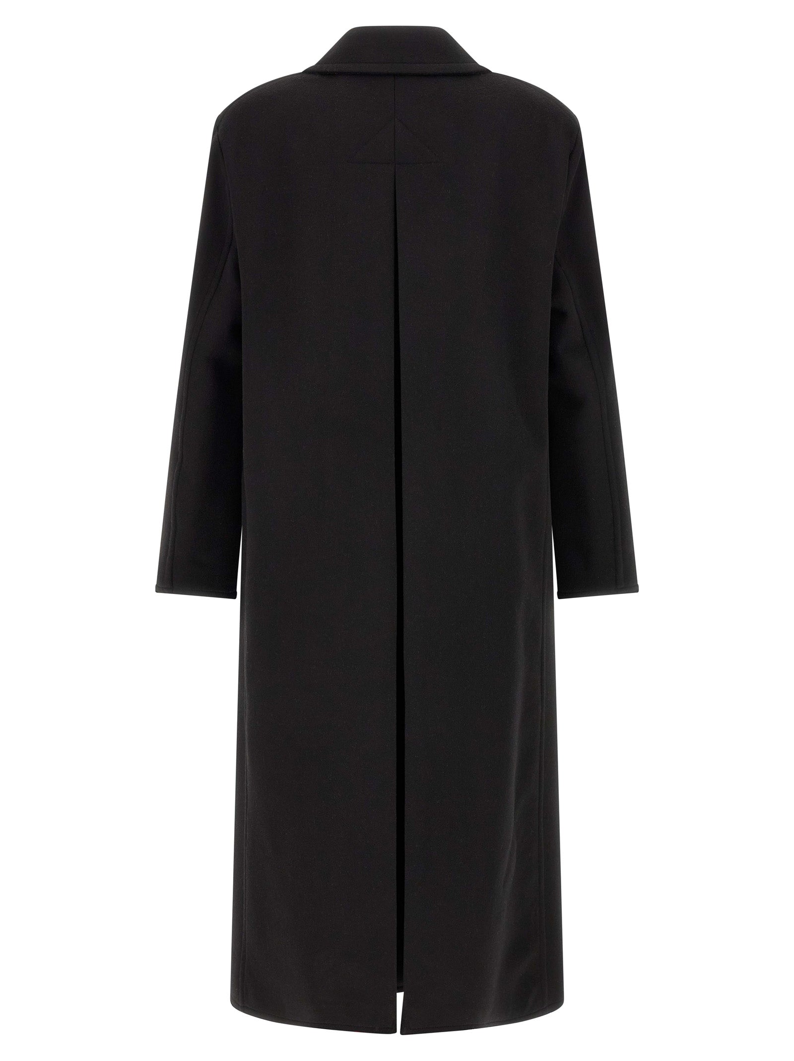 Tom Ford Schwarzer Wollmantel aus reiner Schurwolle