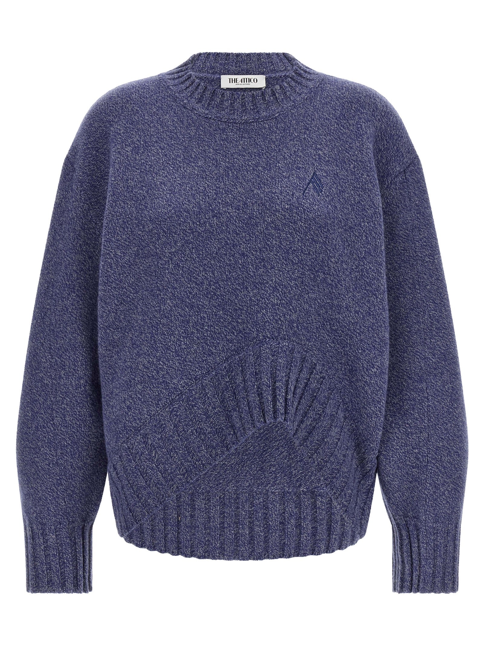 The Attico Blauer Cardigan aus Schurwolle