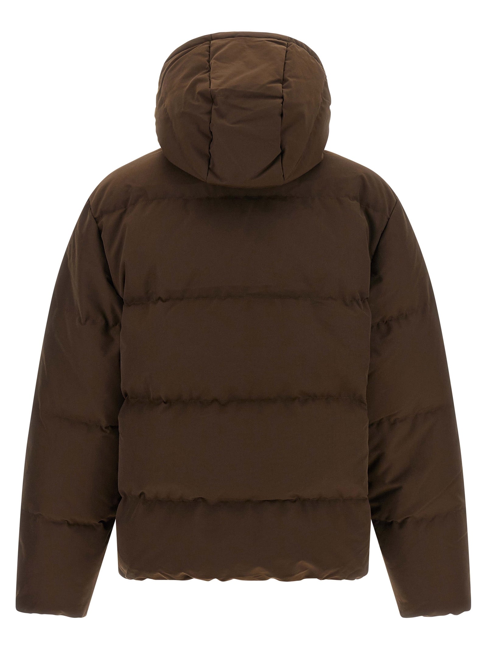 Polo Ralph Lauren Braune Polyester-Jacke in voller Länge