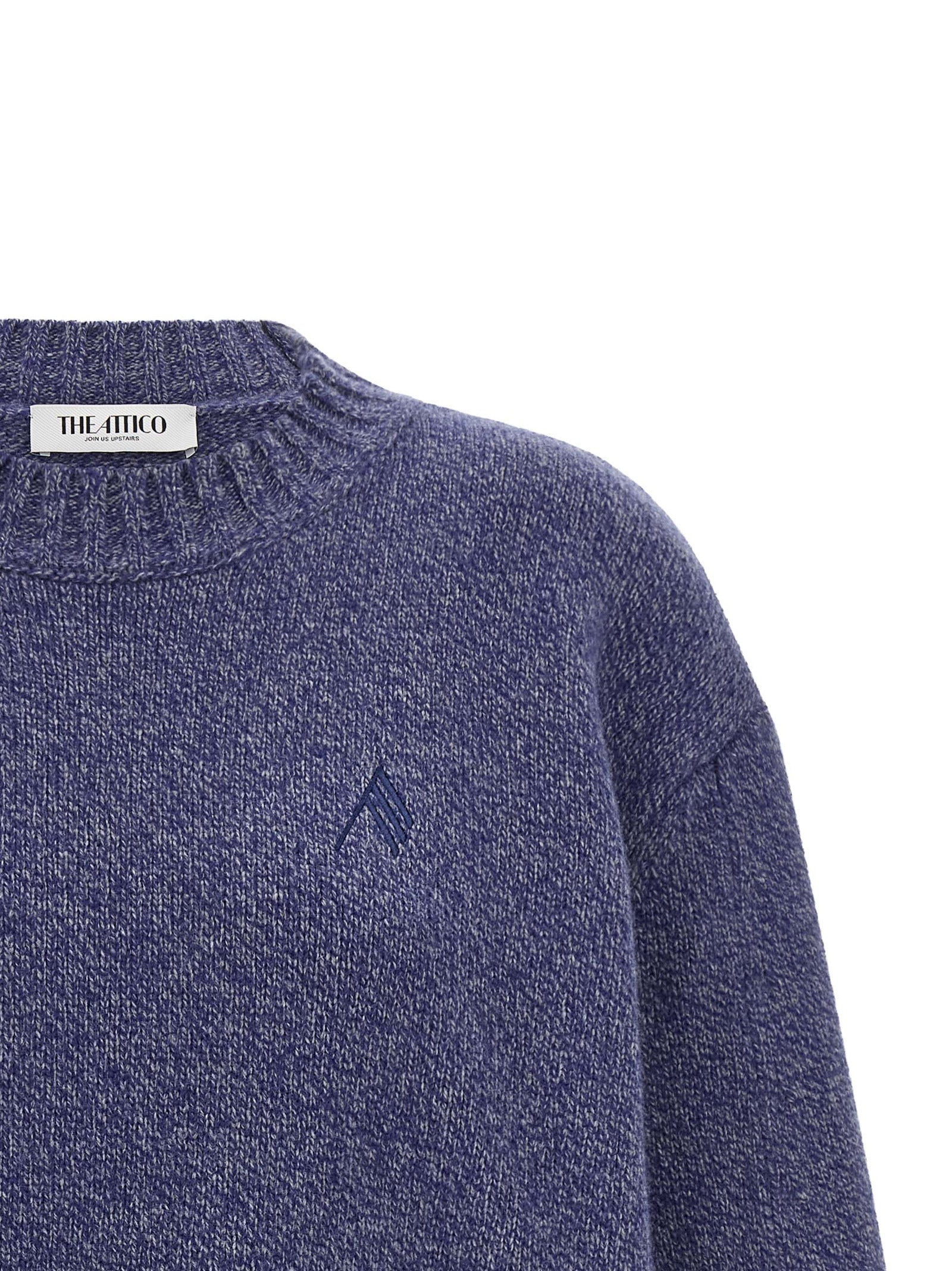 The Attico Blauer Cardigan aus Schurwolle