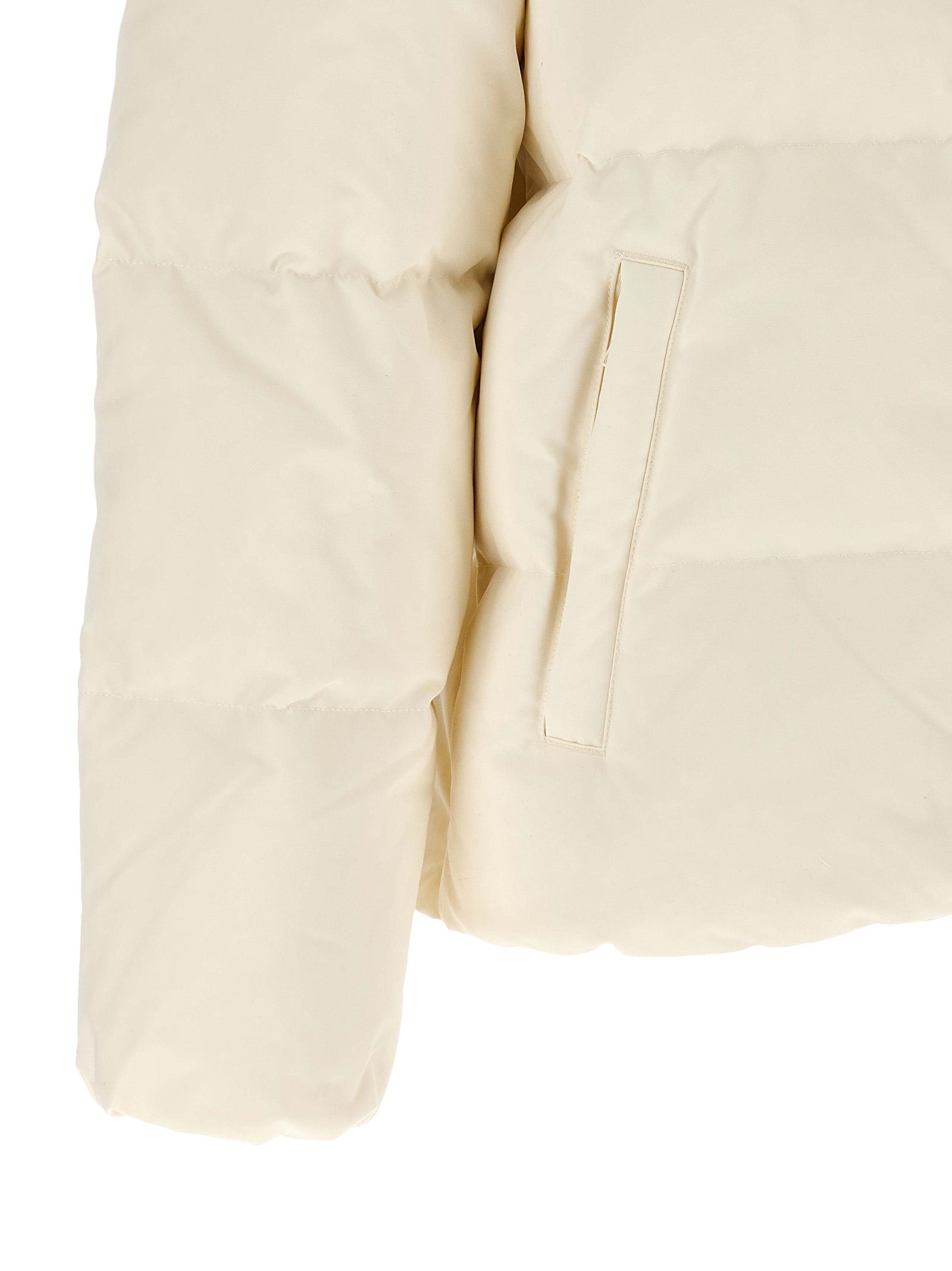 Polo Ralph Lauren Weiße Polyester-Jacke in voller Länge