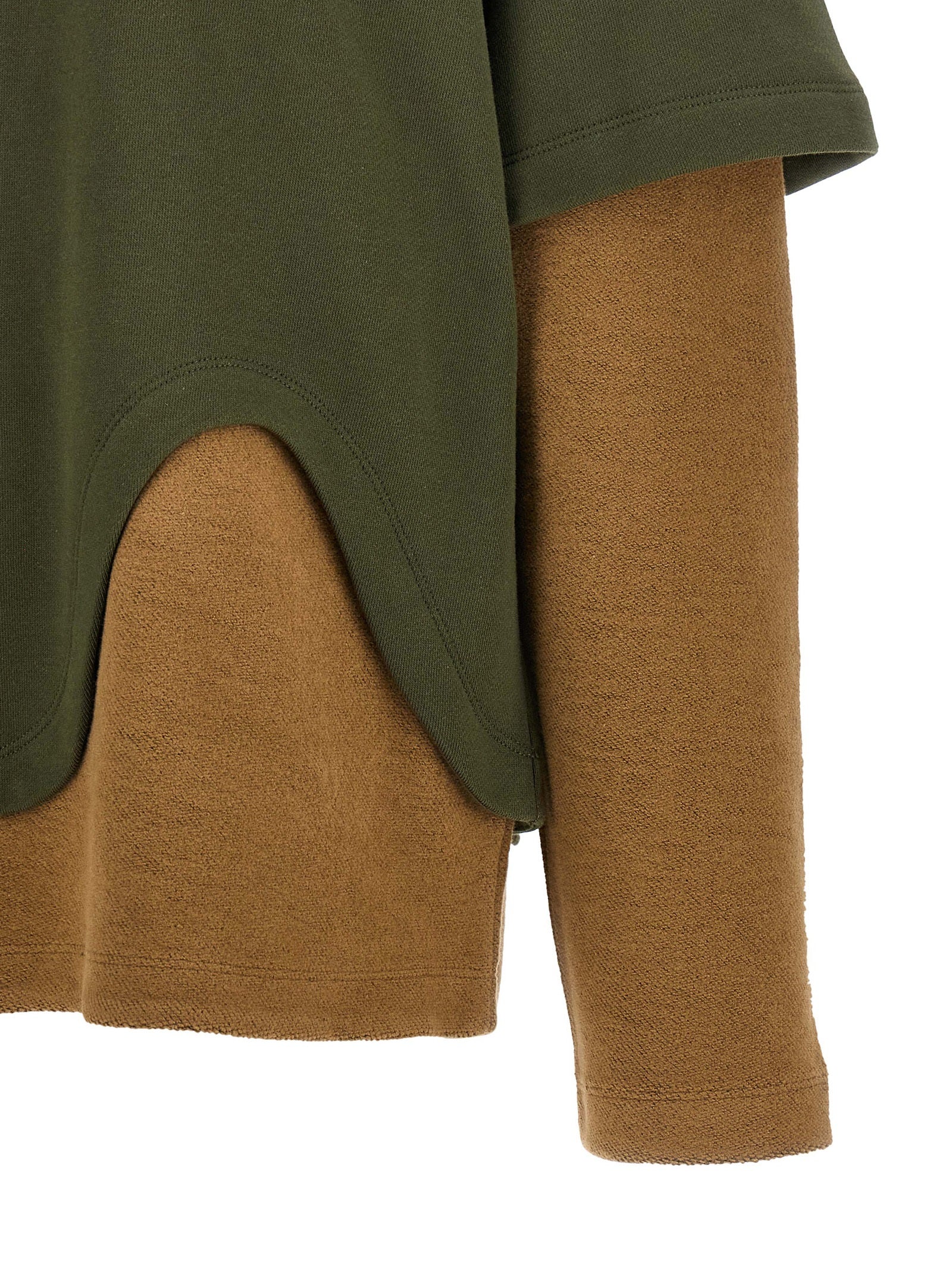 The Attico Zweifarbiger Baumwollpullover