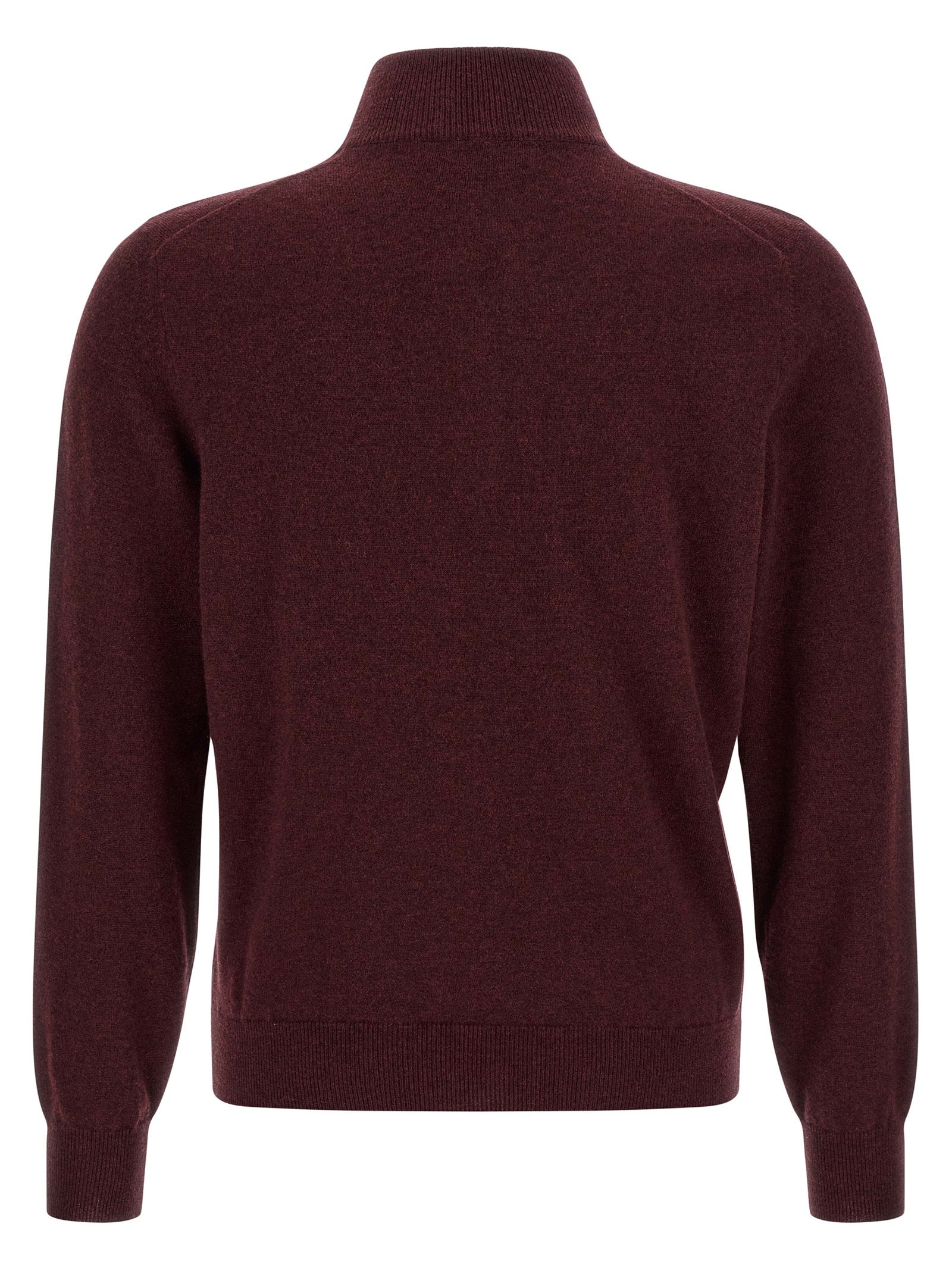 Brunello Cucinelli Kaschmir-Strickjacke in Bordeaux