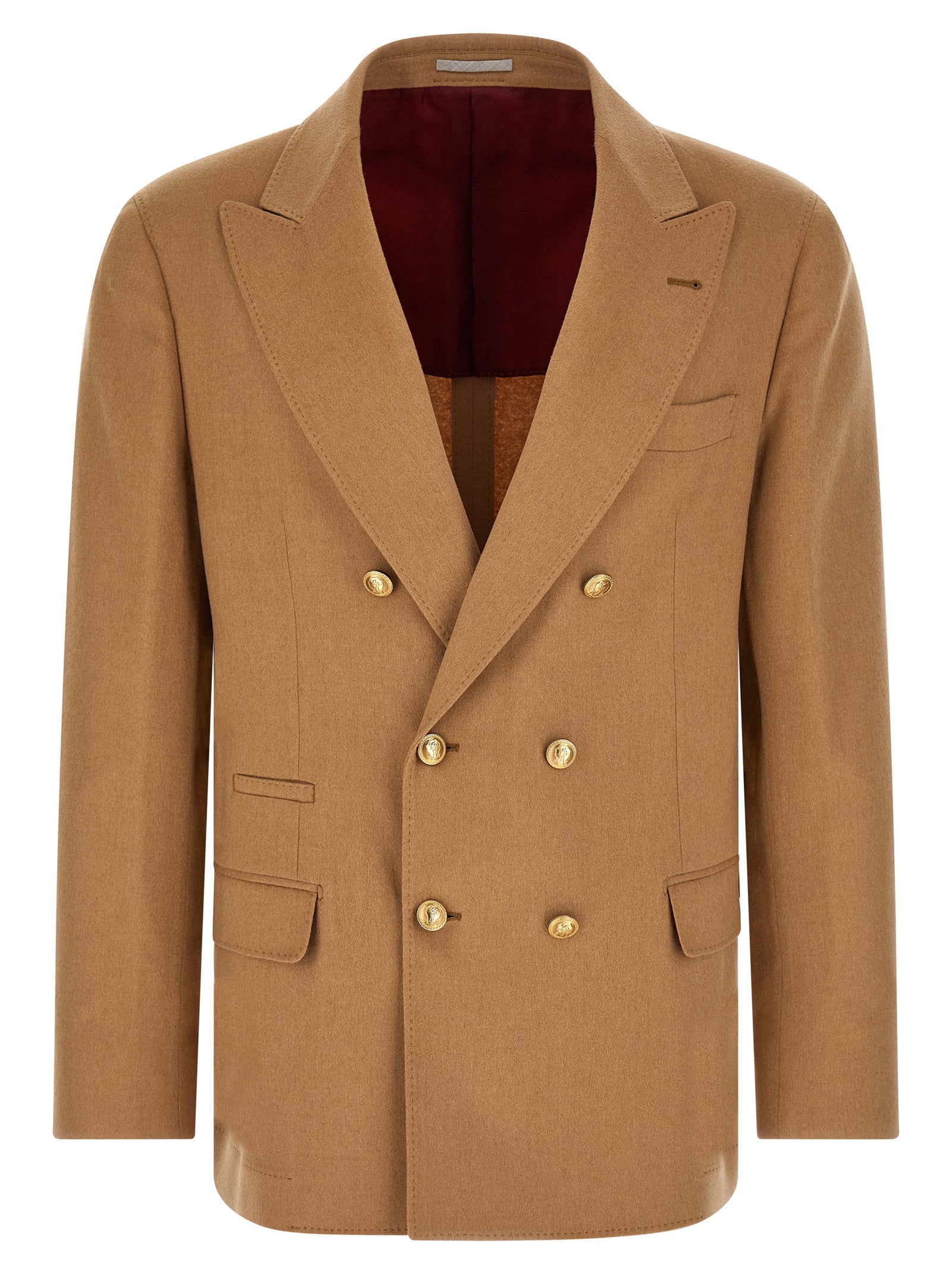 Brunello Cucinelli Beige Kamelhaar Sakko