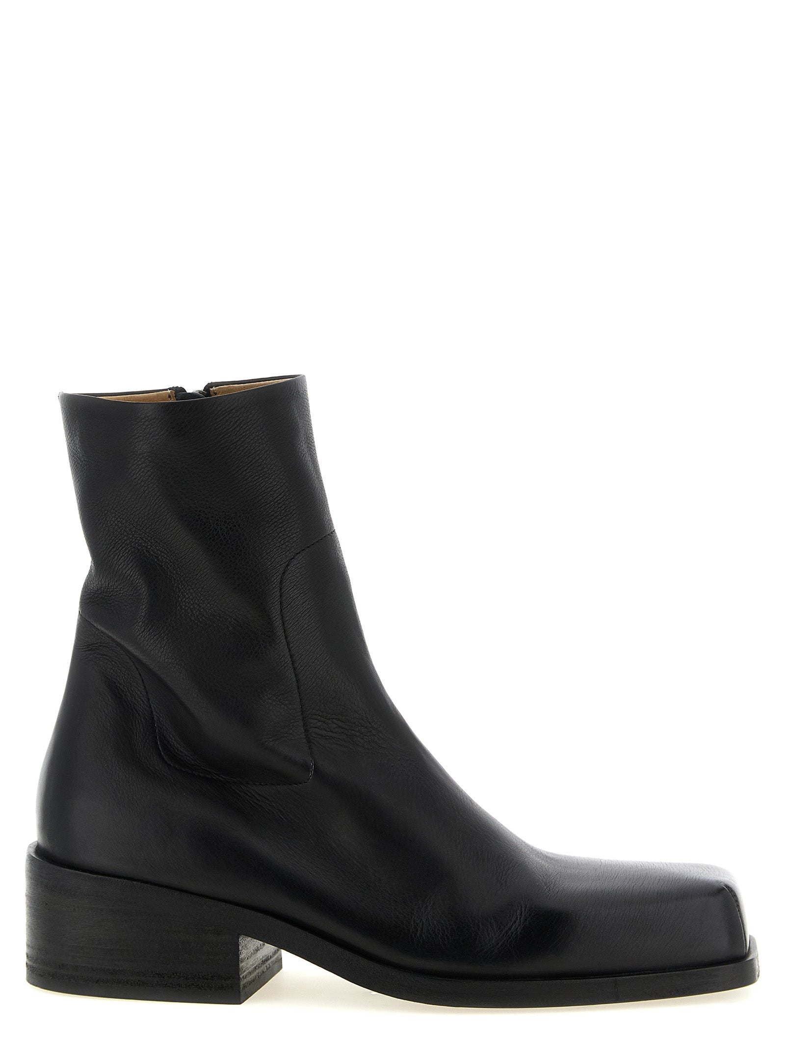 Marsell Schwarze Stiefeletten aus Kalbsleder