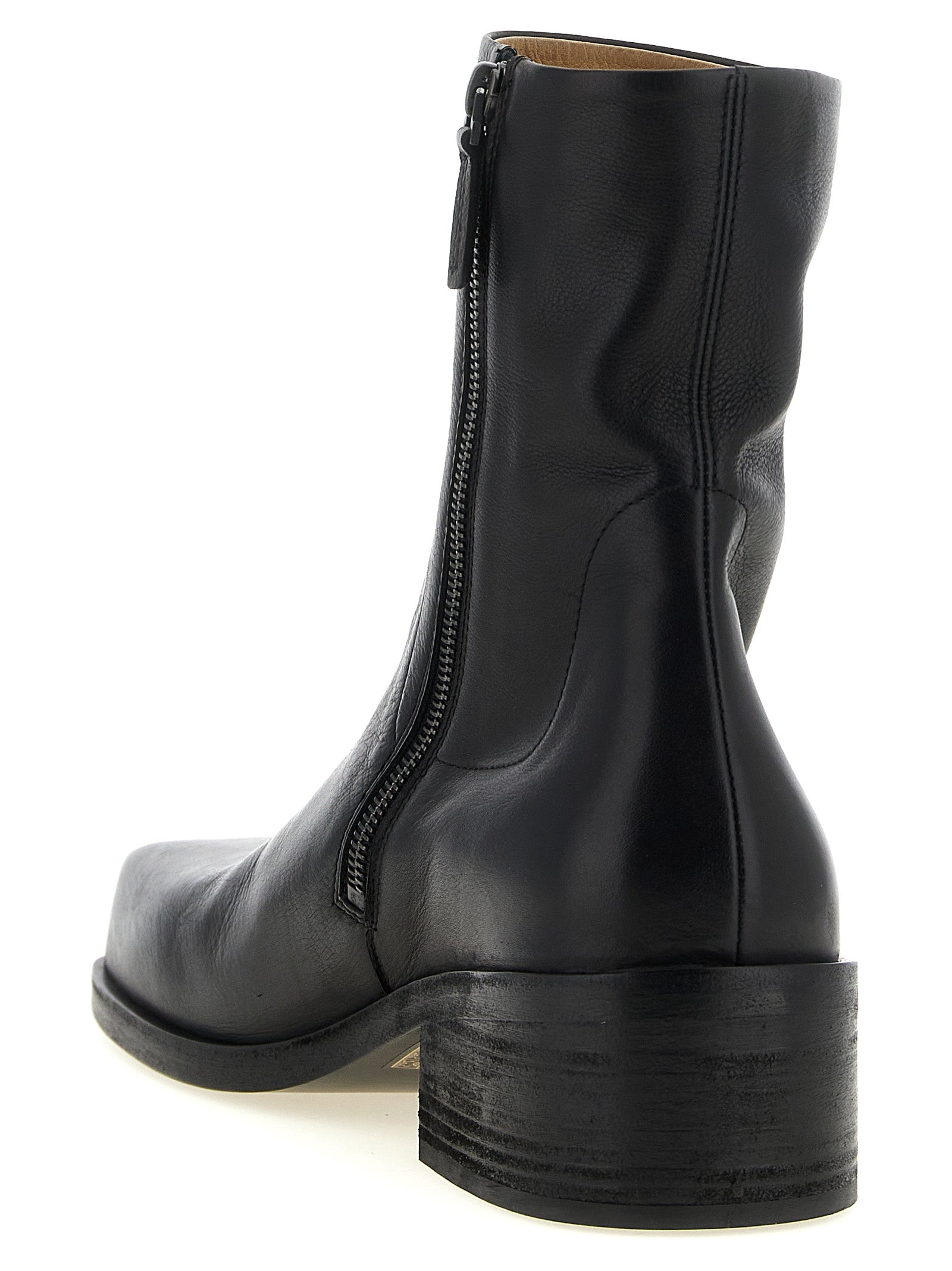 Marsell Schwarze Stiefeletten aus Kalbsleder